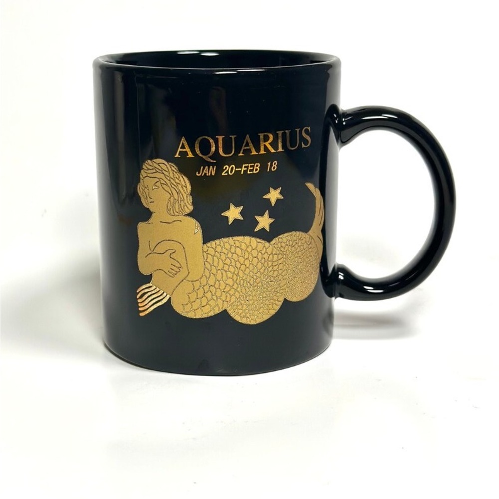 Vintage Mug Aquarius, Zodiac, Astrology